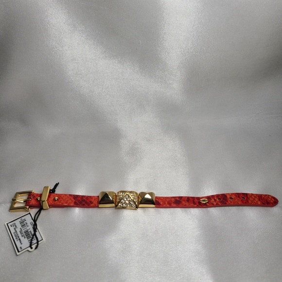 Juicy Couture Red and Gold Crystal Bracelet NWT Gift for Her - Picture 2 of 6